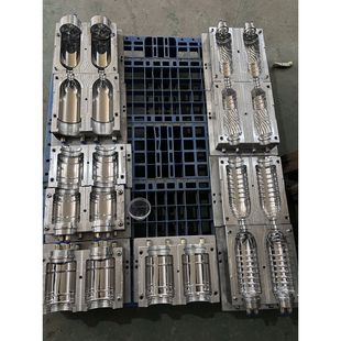 PET半自动吹瓶模具 一出二水瓶模具 沐浴乳瓶 化妆瓶模