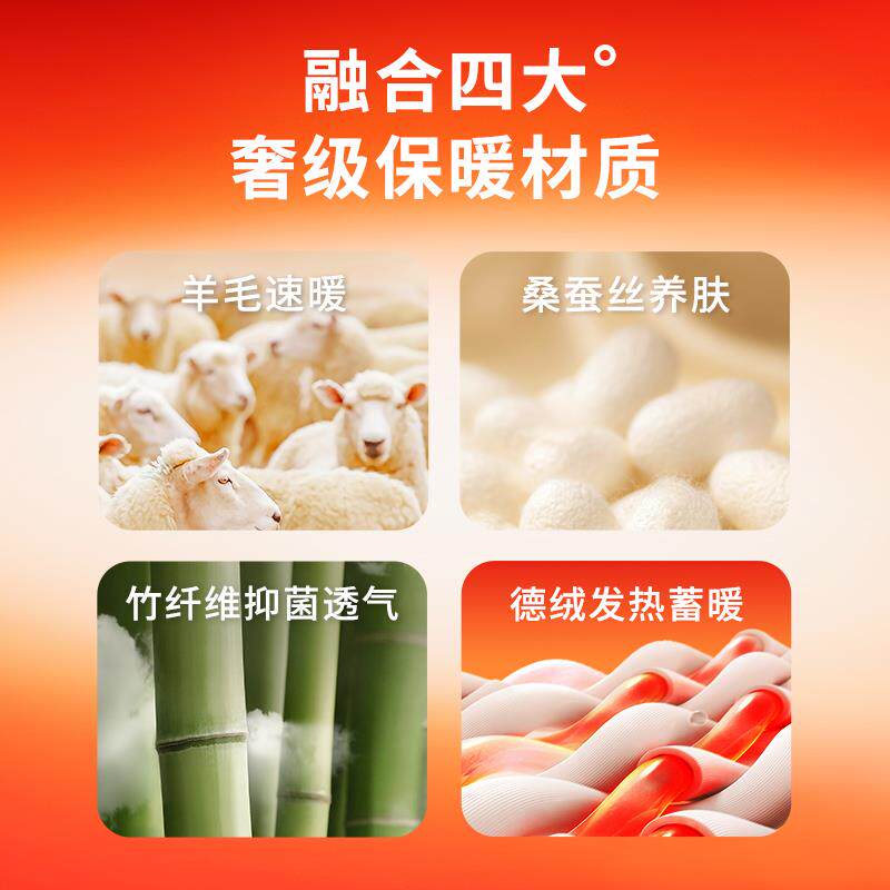 羊毛蚕丝开衫保暖背心男士秋冬季加绒加厚德绒中老年内搭吊带内衣