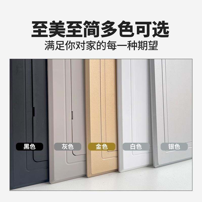 粘贴式检修口免打孔自粘遮挡盖板下水管道装饰盖S挡盖板通用型平