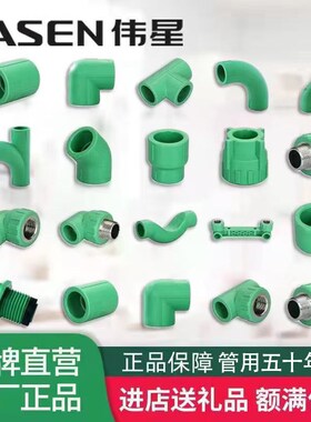 伟星管伟b星配件4分6分1寸水管磁芯管自来水管绿色家装20/25/32