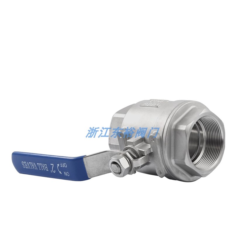 304 316L不锈钢两片式球阀国标重型加厚二片J式内螺纹丝扣Q11F-25