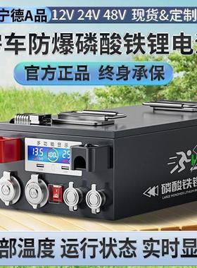 宁德时代房车专用磷酸铁锂电池12v24v48v800ah大容量驻车储能电源