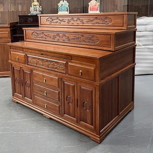 实木佛龛供家仙堂口专用桌家用三层佛柜佛台供桌香案佛堂佛桌神桌