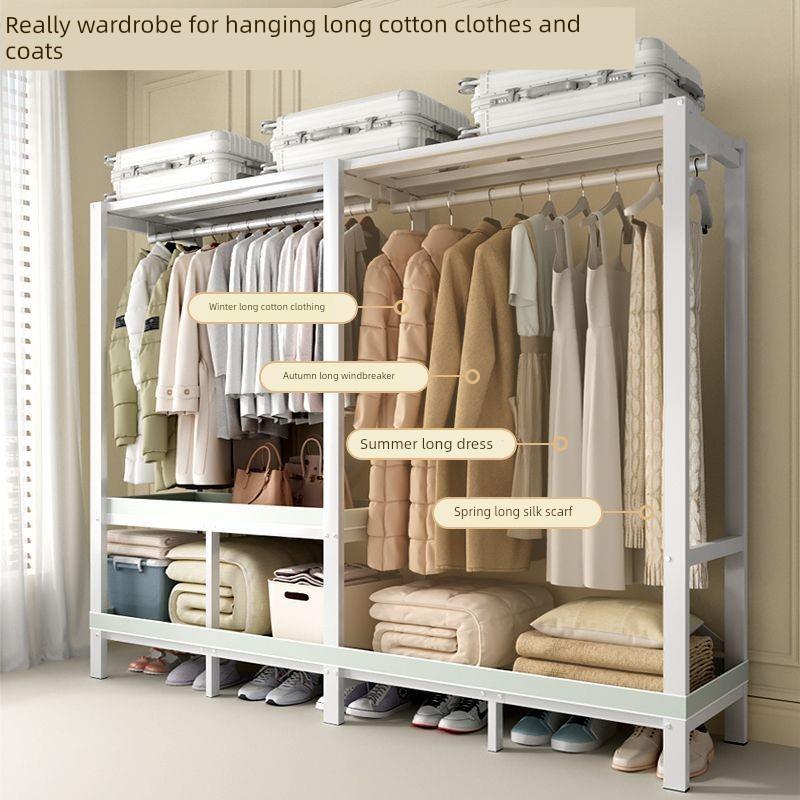 免安装衣柜加粗简易卧室家用出租房钢架折叠收纳结实容量大新款