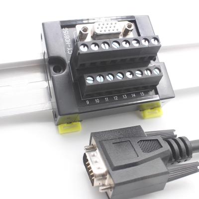 三排db15引脚伺服接线模块Hdb15继电器端子座