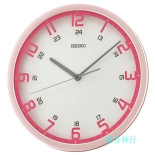 个性 SEIKO日本精工钟表静音简约家用北欧时尚 简约挂钟QXA789W