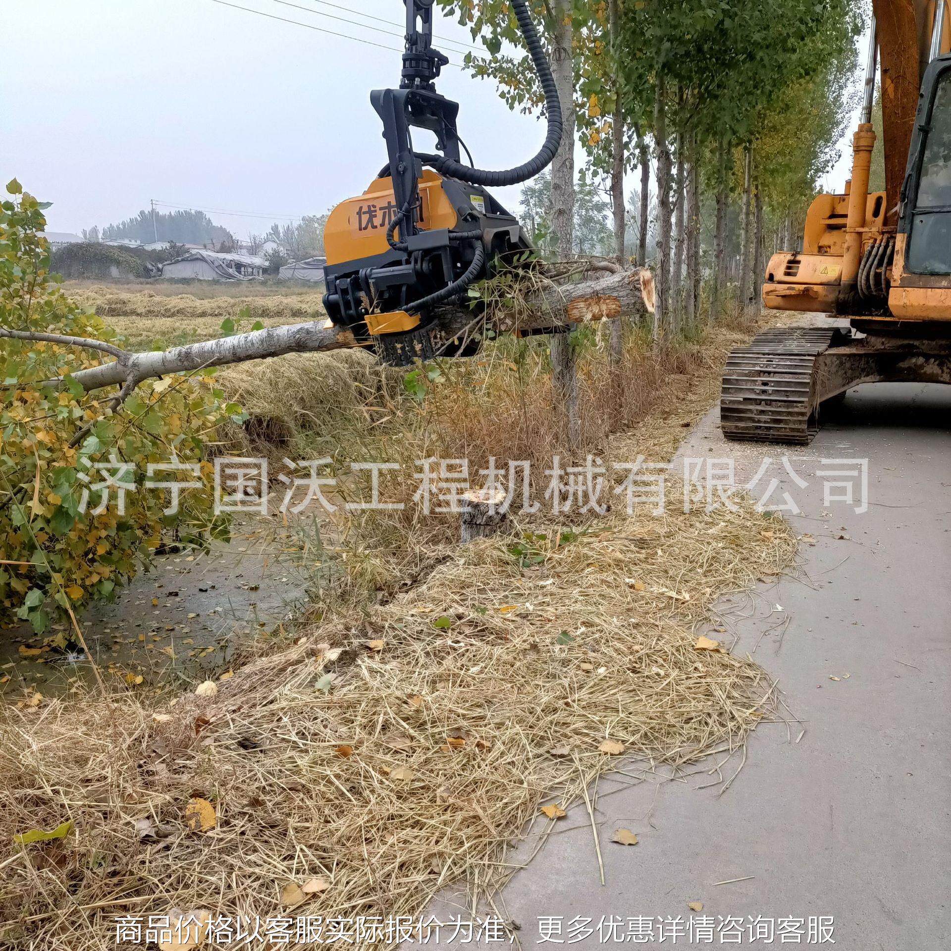 林木业伐树机 旋转抱夹式伐木机型号 伐木剪枝自动砍伐机图片
