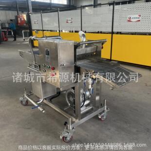 苏子叶上浆油炸流水线 天妇罗翠叶上浆机 夹心海苔卷淋浆设备