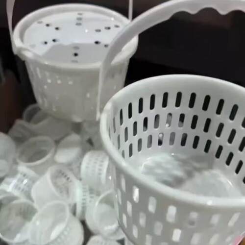 蓝莓采摘包装小圆篮白色1斤2斤带盖运输箩筐樱桃水果篮子草莓桑葚
