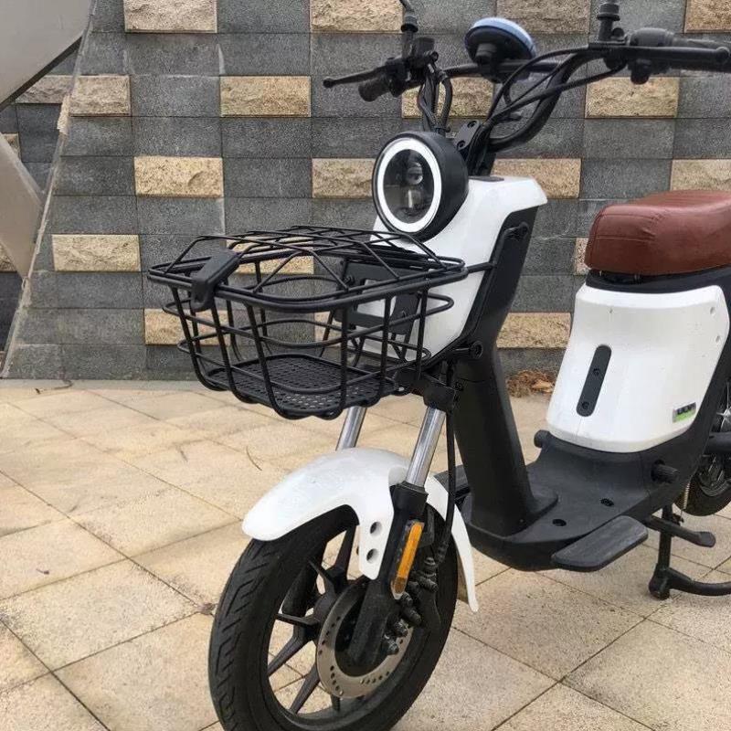 适用小牛电动车U系列金属带盖前筐US U1 UQi+ 前车篮菜筐改装配件
