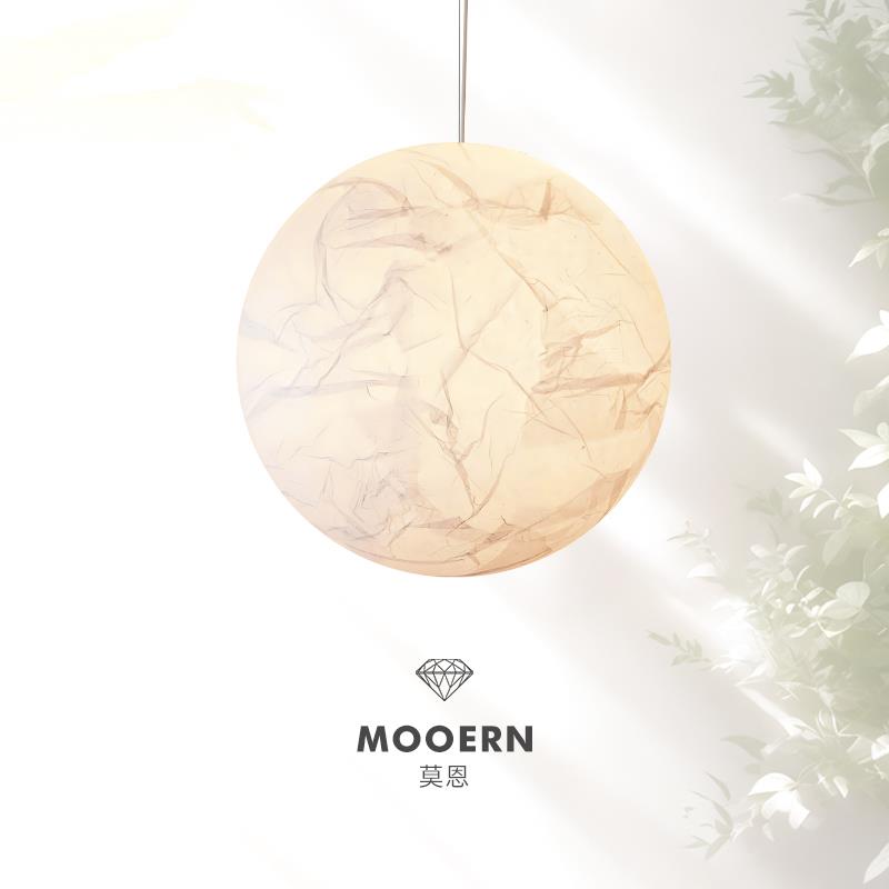 Groppi Moon法式中古设计师饭厅吊灯卧室楼梯覆式挑空客厅书房灯