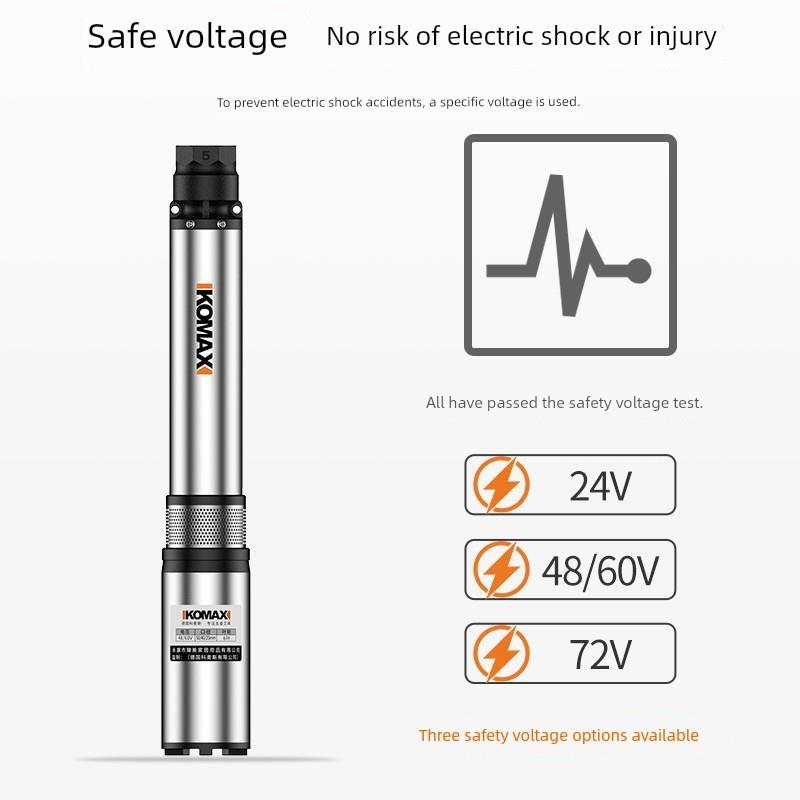 德国原装进口直流深井潜水泵家用井水深井水泵24V48V72V大流量深