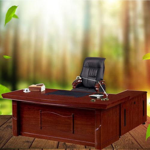 厂家供应1.6米1.8米老板主管经理油漆板式大班台简约老板办公桌