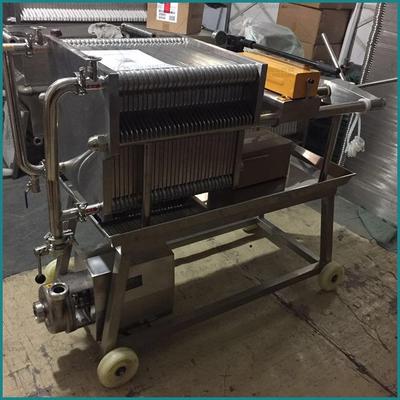 304不锈钢板片式精密过滤机多层液体板框过滤器食用油压滤机