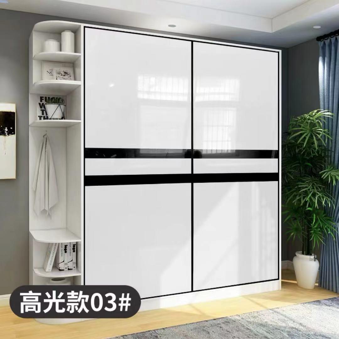 衣柜推拉门定制北欧简约滑动移门大气家用卧室环保实木门定做