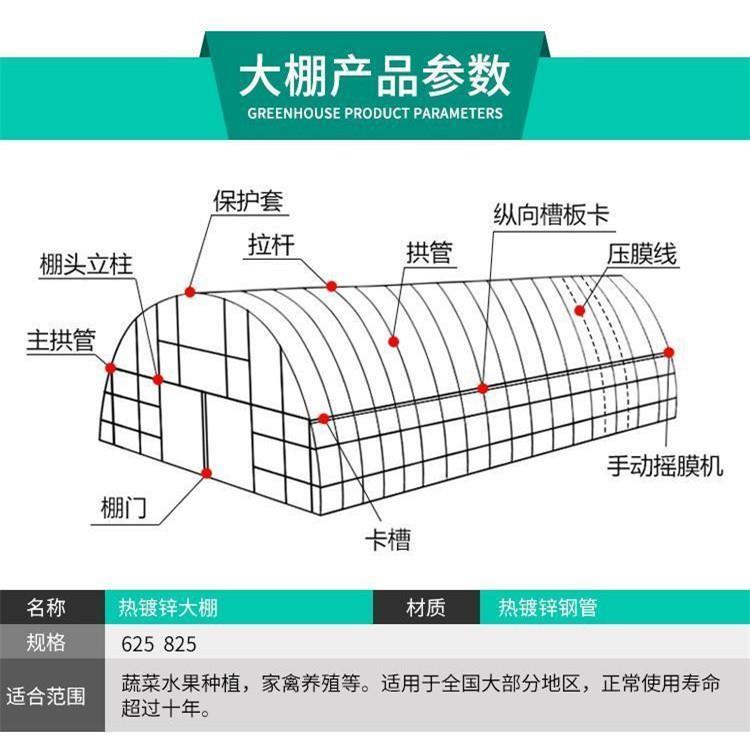 大量大棚配件 大棚骨架 大棚专用蔬菜大棚连栋大棚