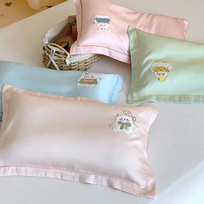 夏季天丝枕套48x74cm凉感儿童枕头套40x60m乳胶记忆枕芯套30x50cm