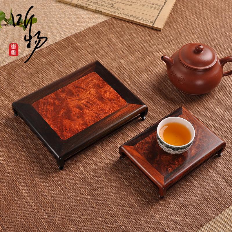 红木摆件底座红酸枝木托架茶壶茶具奇石玉器花盆文玩微型盆景底座
