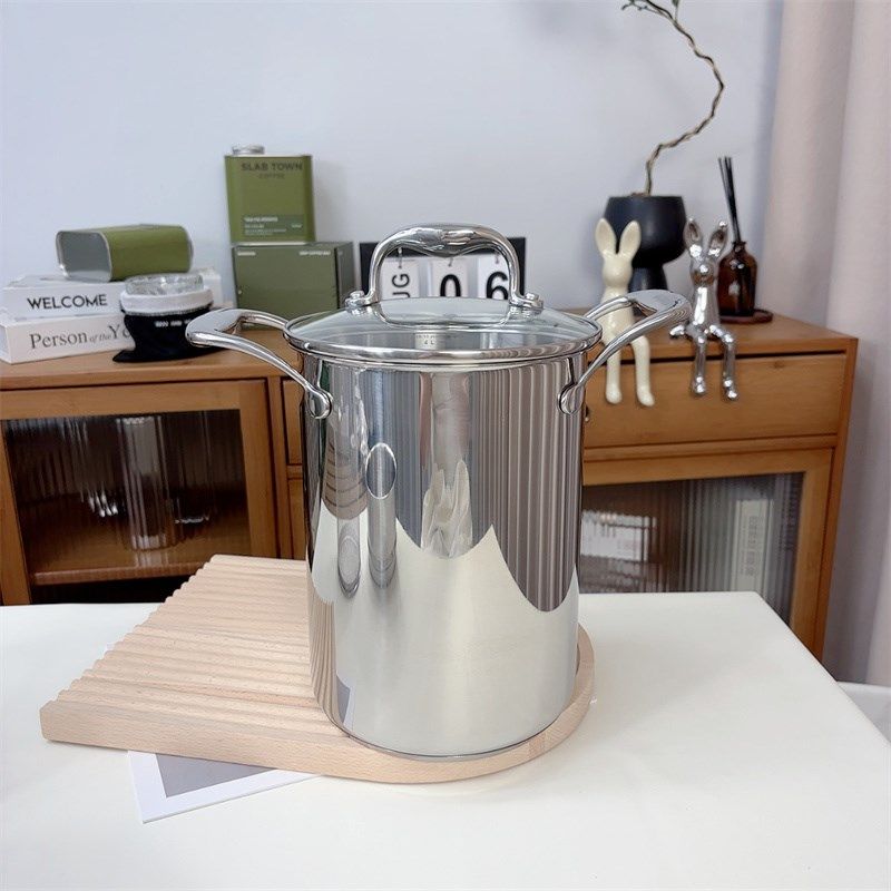 18/10不锈i钢加高深汤桶锅炖锅汤桶芦笋锅带炸篮油炸锅,厨房/烹饪用具,油炸锅,淘宝优惠券,粉丝福利购,淘宝优惠卷