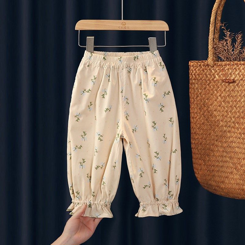 女童裤子夏薄款2025新款女孩洋气好看儿童宽松防蚊裤宝宝纯棉长裤,童装/婴儿装/亲子装,裤子,淘宝优惠券,粉丝福利购,淘宝优惠卷