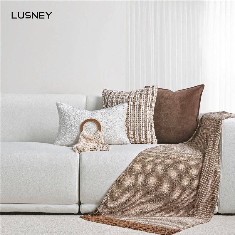 侘寂风现代抱枕轻奢客厅沙发靠垫简约高档酒店样板T房间靠枕套搭,居家布艺,靠垫/抱枕,淘宝优惠券,粉丝福利购,淘宝优惠卷