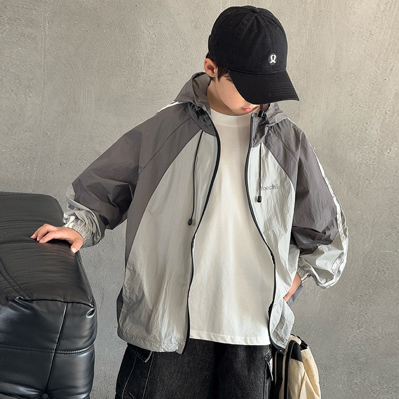 男童夏季轻薄款防晒衣炸街2025新款儿童装夏装防晒服外套皮肤衣潮