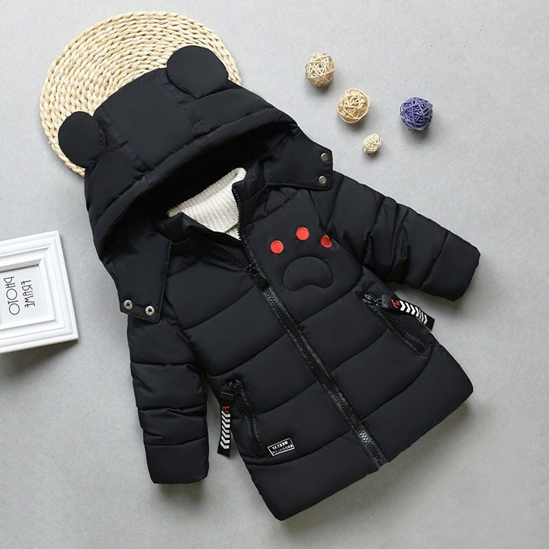 男童装小男孩卡通大象棉衣r1-5岁4儿童3加厚羽绒棉袄棉服宝宝外套