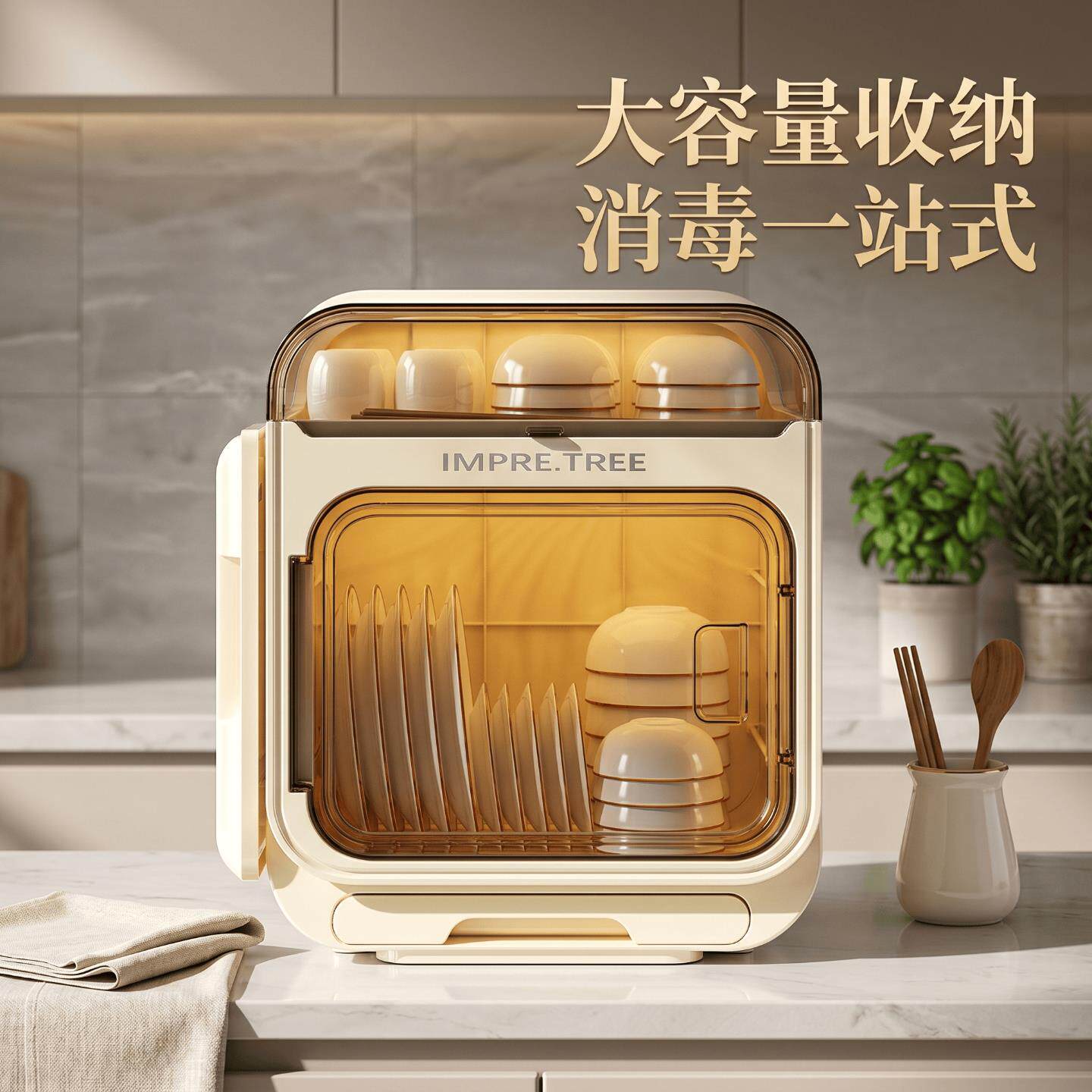 落地收纳层架厨房多功能置物架塑料沥水碗架加大容量碗盘柜收纳盒
