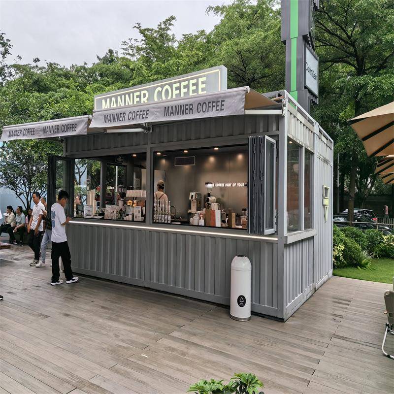 集装箱咖啡室奶茶店无人值守便利店集装箱商铺集装箱改造
