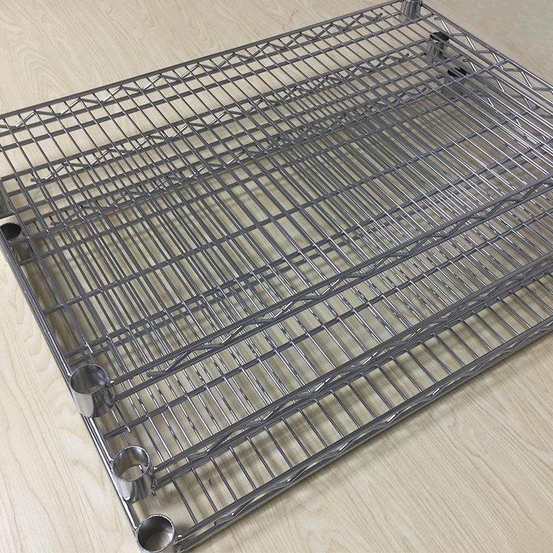DIY镀铬网片置物架层板 碳钢材质通用型收纳架隔板配件