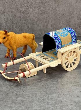 蒙古车模型草原车蒙古族特色饰品牛车饰品内蒙古工艺品