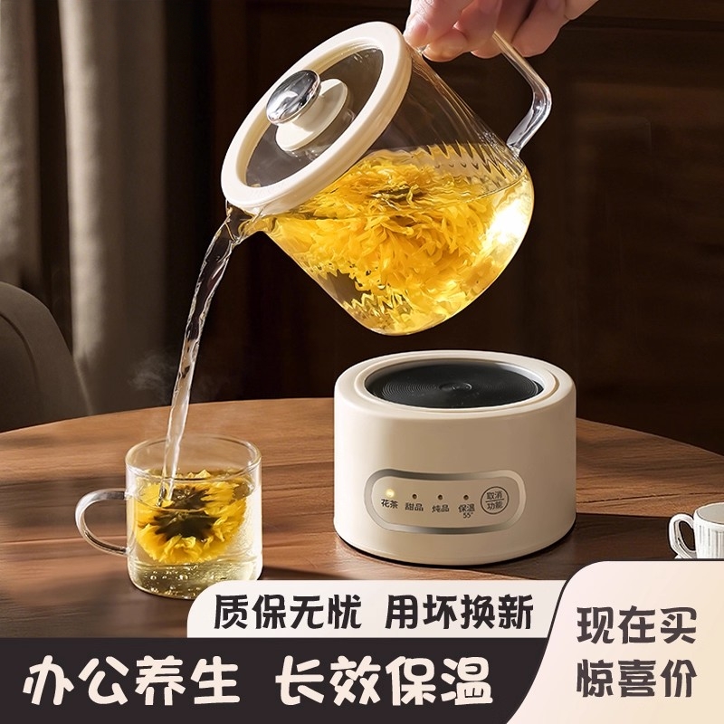 日本进口MUJIE小型养生壶炖煮一体煮茶炉电陶炉烧水壶mini煮茶器