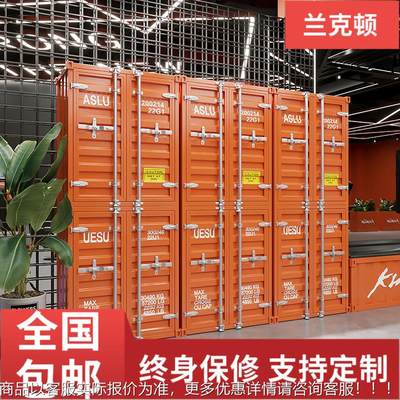 储物柜工业风立柜集装箱员工铁皮柜健身房浴室柜子收纳存包柜