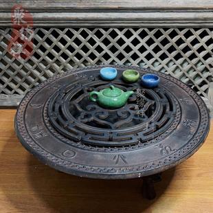 甲骨文木炭炉家用取暖炉户外露营烧烤炉篝火晚会铁火盆围炉煮茶炉