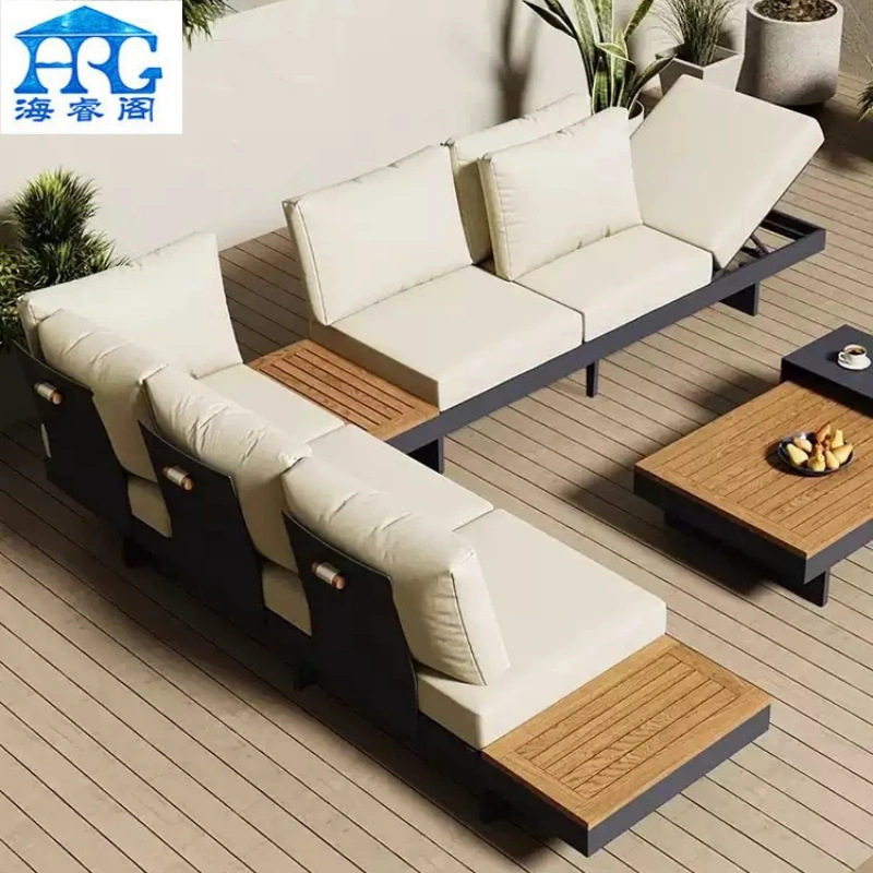 户外沙发防晒沙发庭院花园别墅酒店网红桌椅组合露天室外L型柚木,住宅家具,户外沙发,淘宝优惠券,粉丝福利购,淘宝优惠卷