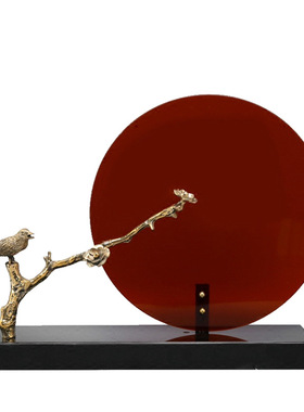 新中式家居亚克力装饰摆件现代中式样板房间售楼处别墅软装饰品