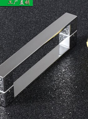 L12EE玻璃门淋浴房把手镜光不锈钢 304对装质感浴室Z门实心拉手