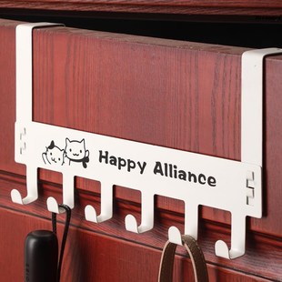 卧室门后挂钩免打孔挂衣架衣服收纳神器置物架门上背式挂架背厂家