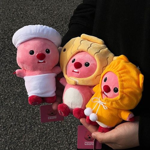 小海狸loopy挂件小饰品配饰钥匙扣包包挂饰挂坠可P爱毛绒loppy玩