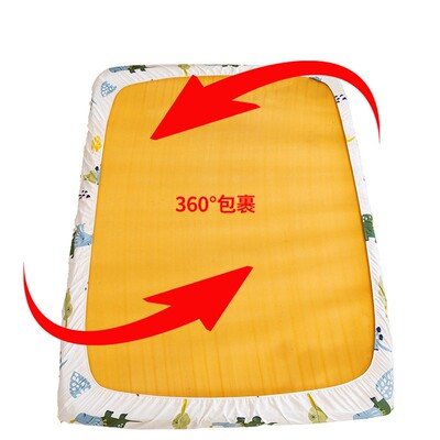 儿童纯棉床笠f单件防滑固定135*190上下铺1.5米全棉榻榻米定制尺