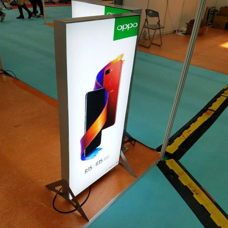 立式UV软膜卡布无框灯箱双面成B品灯箱座天花广告灯箱制作定做超