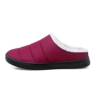 老妈包头拖鞋女冬季加绒棉鞋加毛半拖老人棉拖妈妈室W内室外毛拖