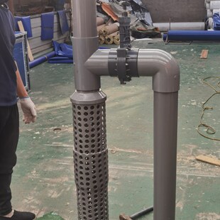 沉淀仓H管发散管锦鲤池,过滤鱼池,双层发散管,自建过滤鱼池