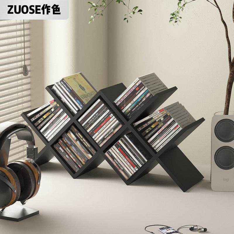 桌面儿童书架绘本架书本收纳架客厅CD碟片置物架DVD光碟展示架子