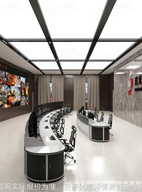 高指端调度台厂414 三挥台 弧家形直联排扇形 控制台