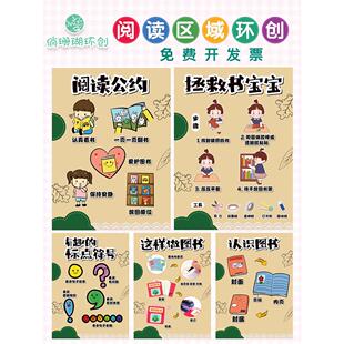 幼儿园图书绘本区阅读惯例图书打破做什么进化修覆环境装修布置墙