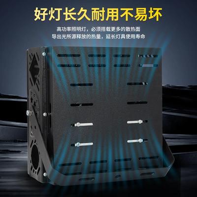 亚明大功率强光探照灯LED塔吊灯2000w工地球场照明户外投光射灯