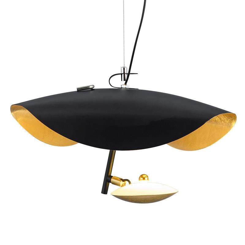 后现代轻奢北欧创意网红客厅灯餐厅书房设计师样板房金箔飞碟吊具,家装灯饰光源,餐厅吊灯,淘宝优惠券,粉丝福利购,淘宝优惠卷