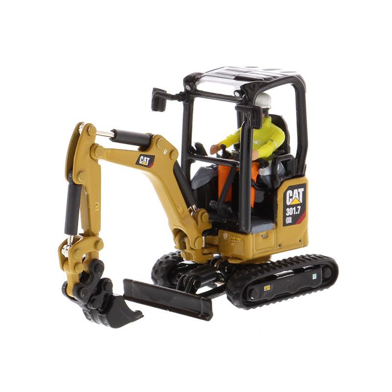 DM 1:50 CAT301.7 CR 卡特彼勒小液压挖掘机带工具合金模型 85597