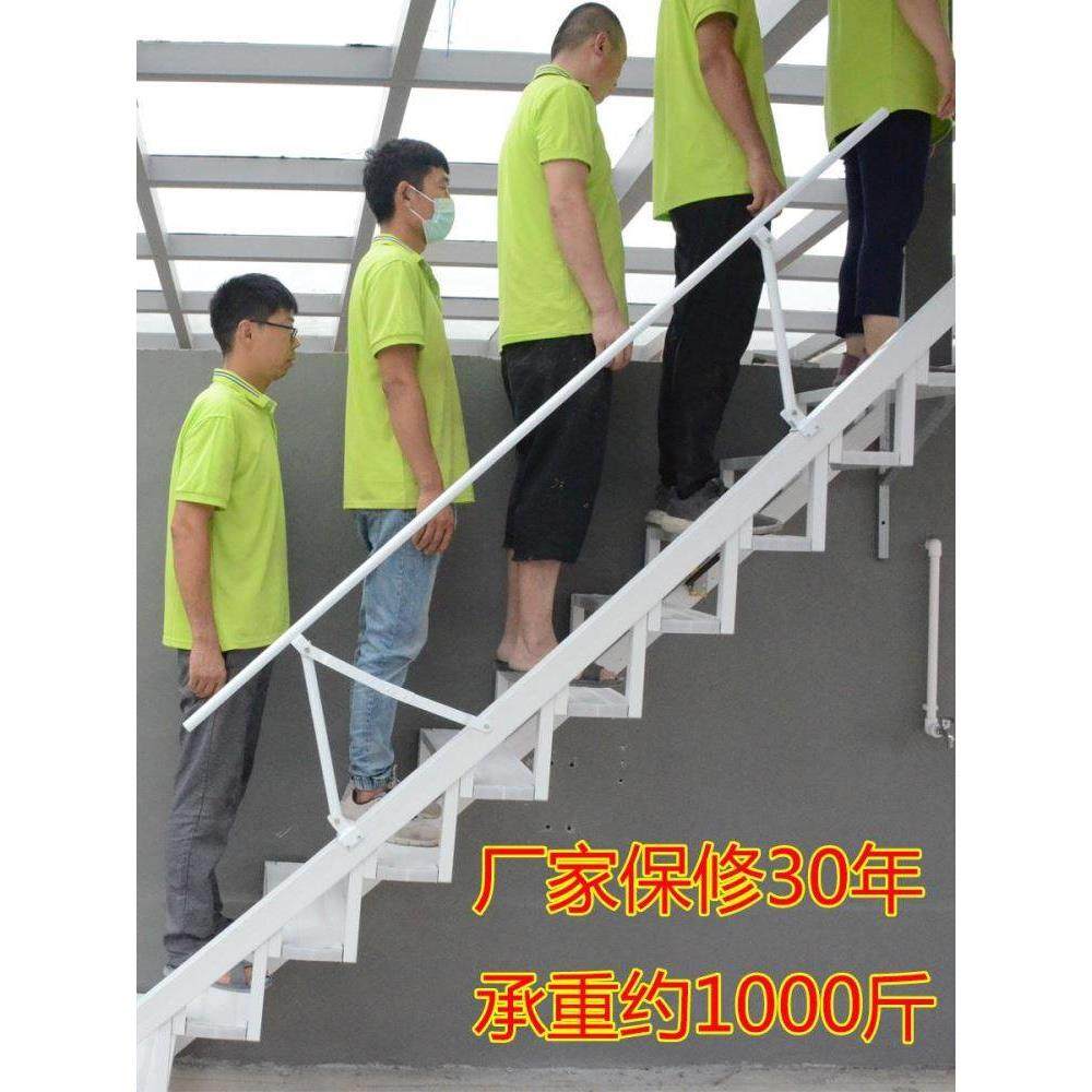 靠墙折叠楼梯家用阁楼伸缩梯贴墙踏板梯铝合金户外loft覆式小公寓